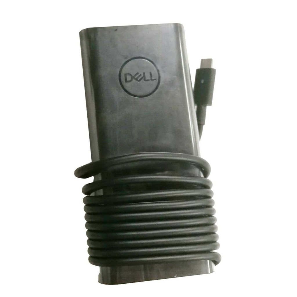 Sạc cho laptop dell xps 15 9575 9570 2 in 1 type-c usb-c - 6.5a-130w kim bé dạng ovan tặng dây nguồn chuẩn có video