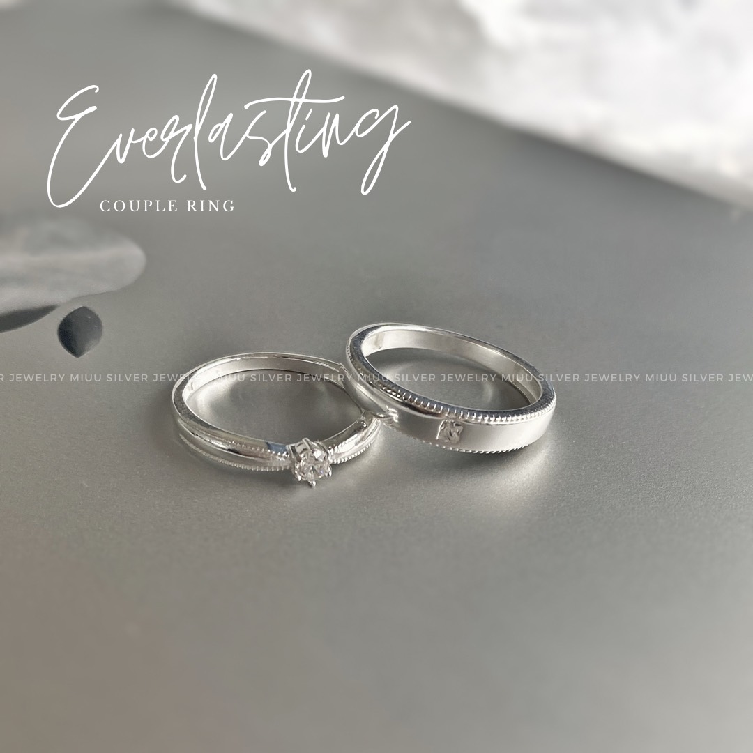 Nhẫn đôi bạc nam nữ Miuu Silver Everlasting