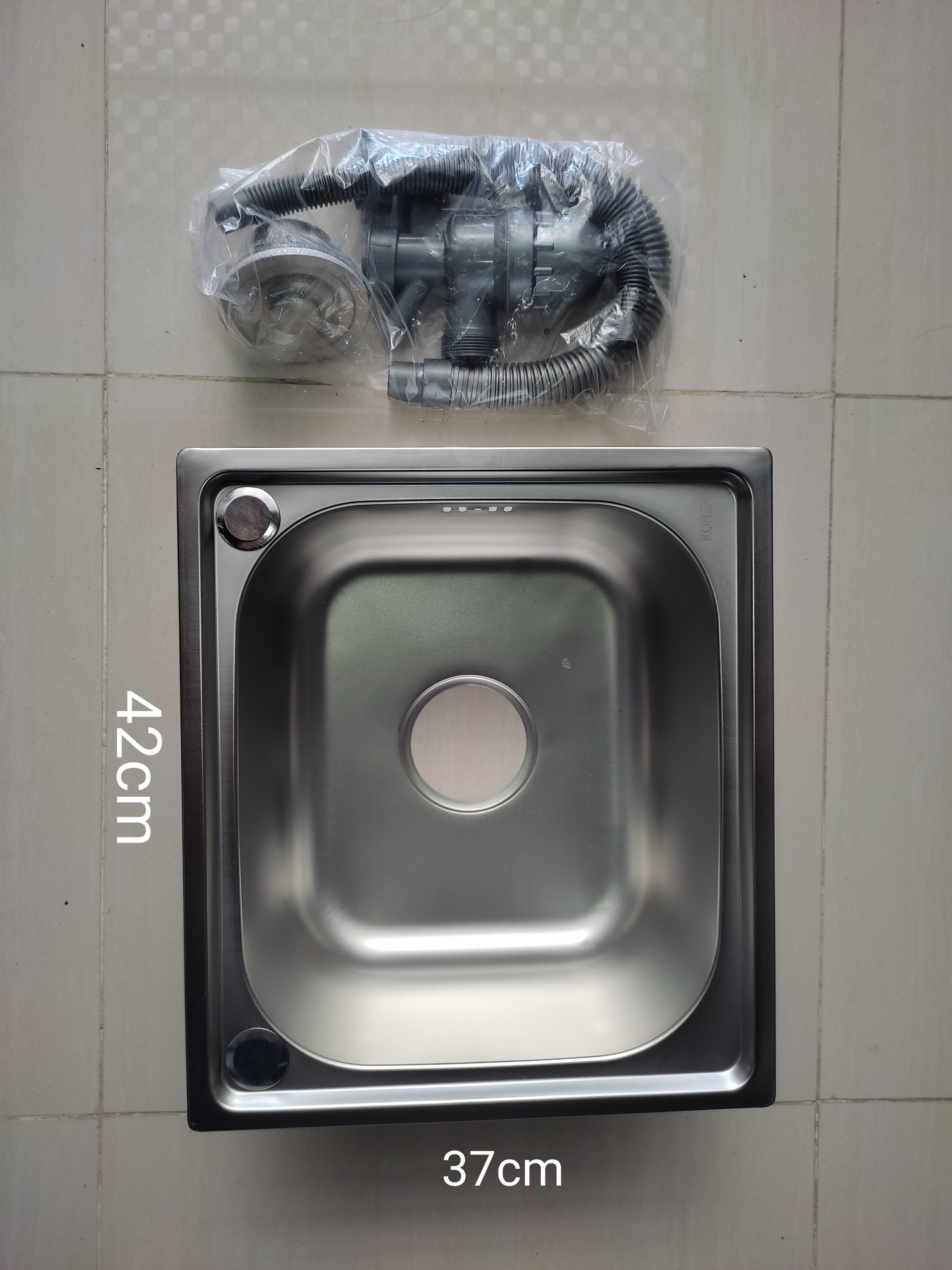 BỒN RỬA CHÉN BÁT INOX 304 đơn 1 hố giá rẻ (chậu rửa chén bát inox)
