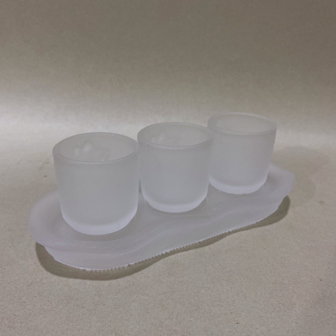 The Three Cups of White Lapis Lazuli Worship Water