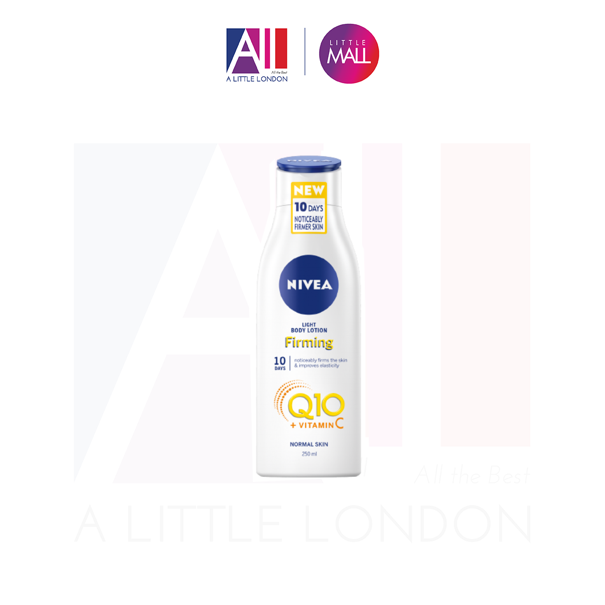 Dưỡng thể sáng da mờ thâm cho da thường Nivea Light Body Lotion Firming Q10 + Vitamin C - 250ml (Bill Anh)