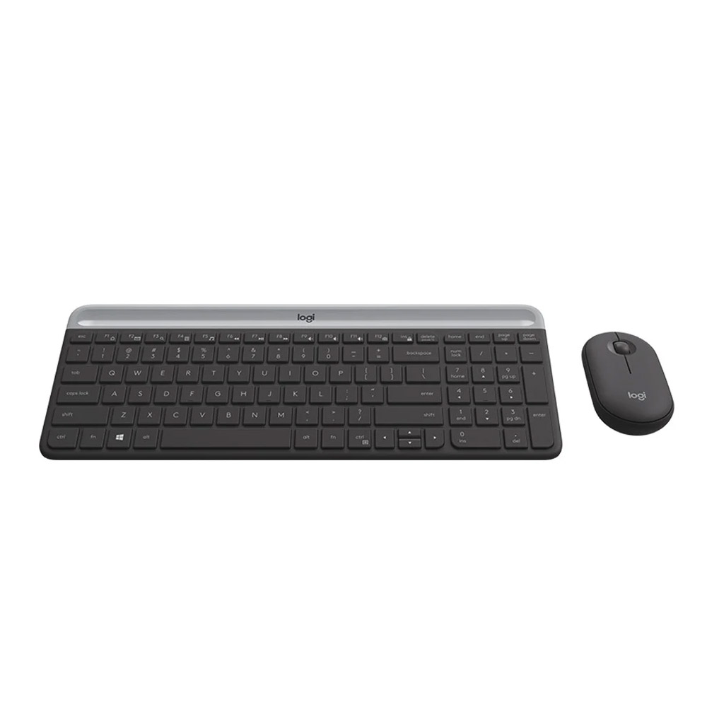 Keyboard + Wireless Mouse Logitech MK470 Slim (Black) - Warranty 12 months