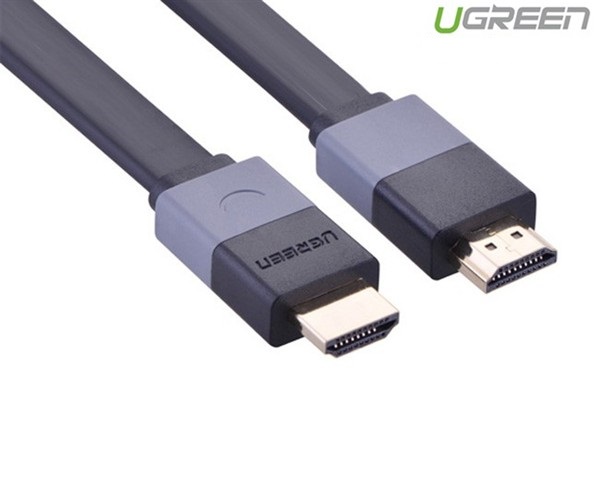Cáp HDMI dẹt dài 1M Ugreen 30108 hỗ trợ 3D, 4K