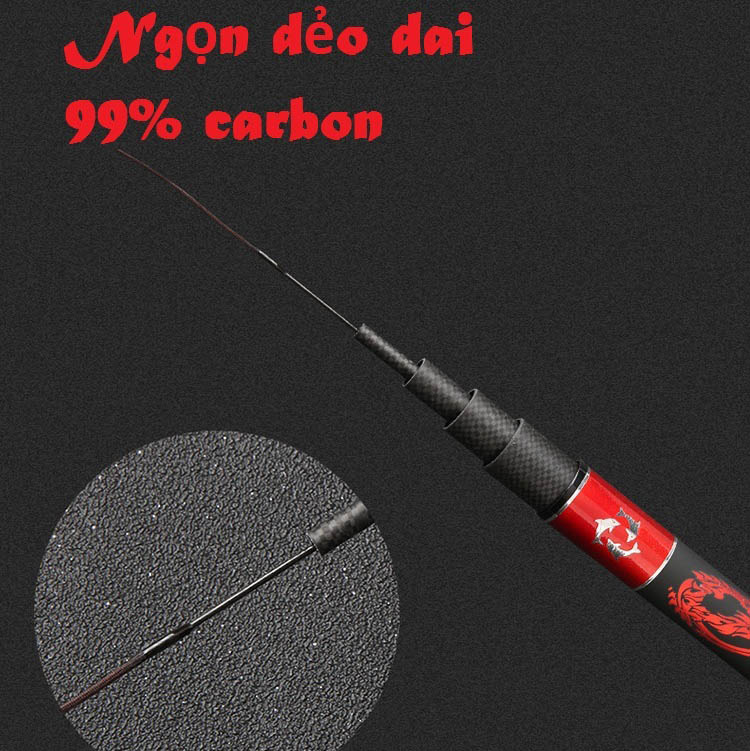 Cần câu đài Xích Long cao cấp SPECIALPOWER XL01, siêu nhẹ, dẻo dai, nhấc tĩnh 2.5kg   - SANAMI FISHING