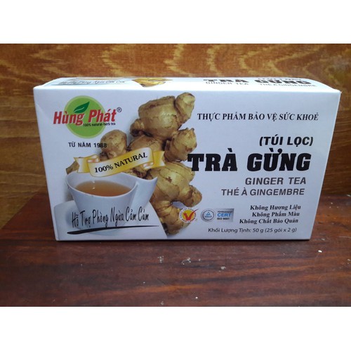 Trà Gừng Túi Lọc Hùng Phát (1hộp/25 gói)