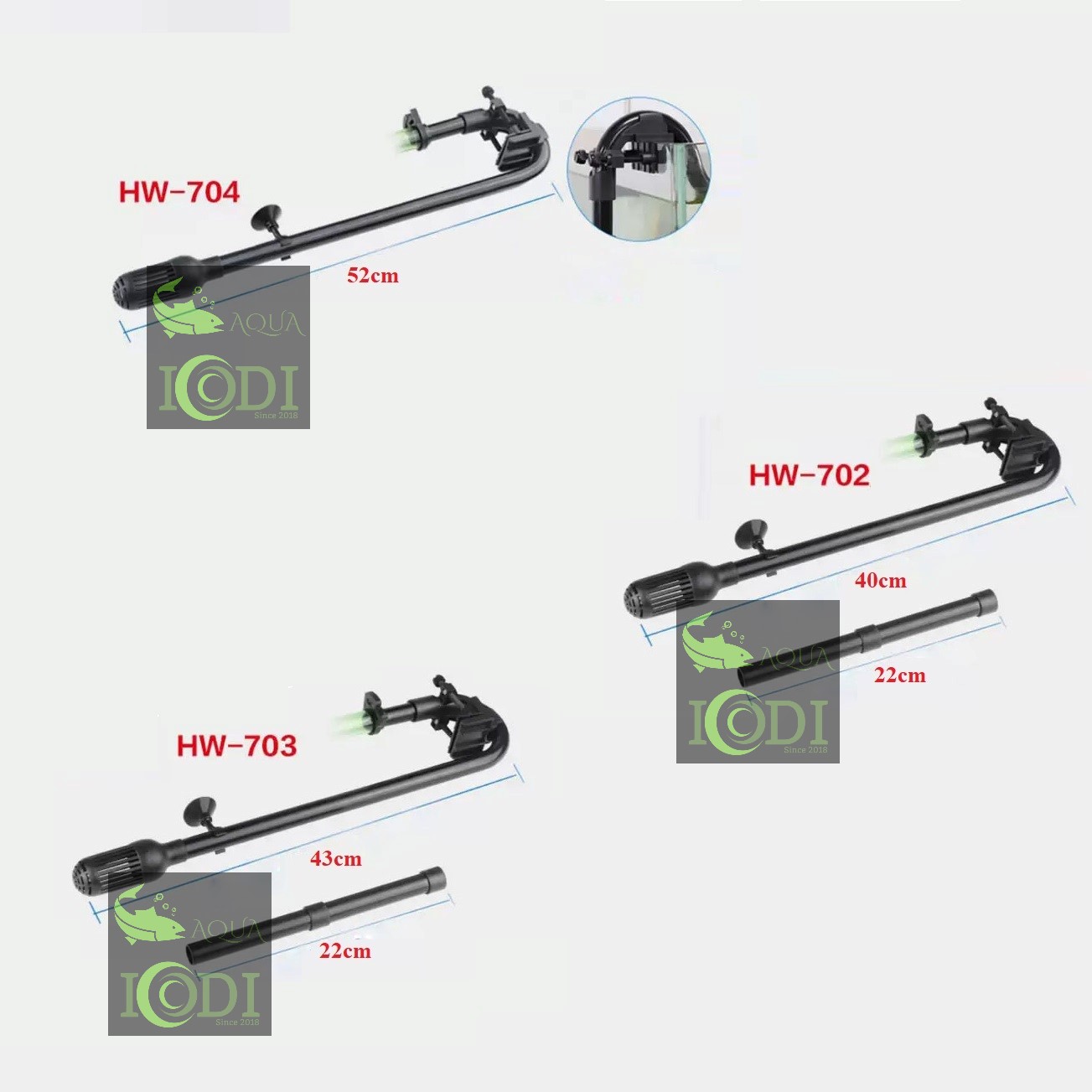 Máy lọc thùng bể cá SUNSUN HW-704A