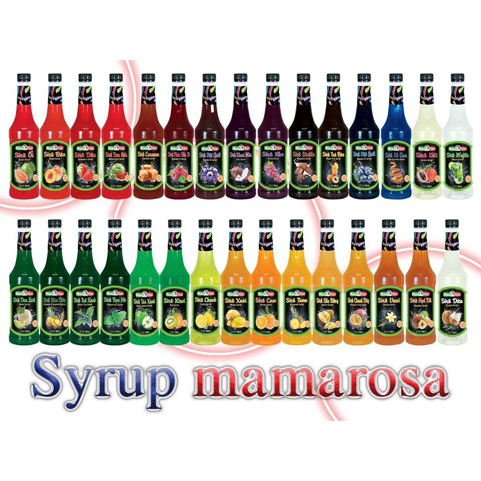 Siro Mama Rosa Đủ Vị 700ml (Syrup Golden Farm 700ml)