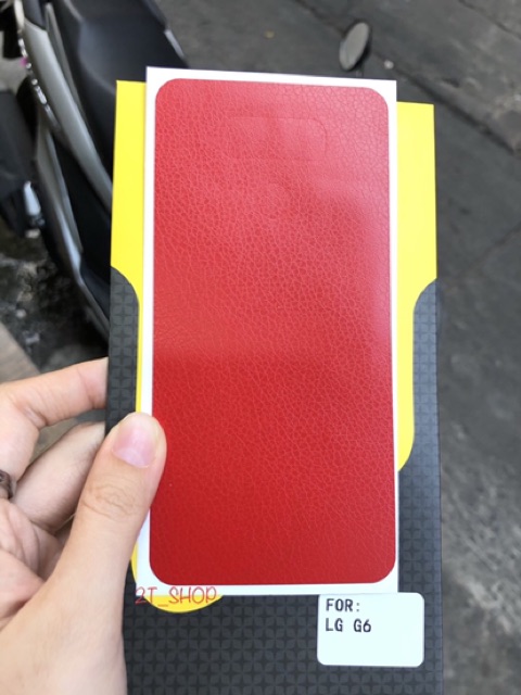 MIẾNG DÁN DECAL GIẢ DA MẶT LƯNG LG G6 CAO CẤP