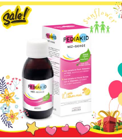Pediakid Nez Gorge Tăng Cường Miễn Dịch Mũi Họng của Pháp