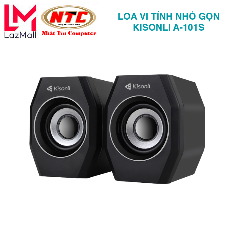 Loa vi tính 2.0 Kisonli A-101S thiết kế nhỏ gọn âm thanh hay Nhat Tin Authorised Store