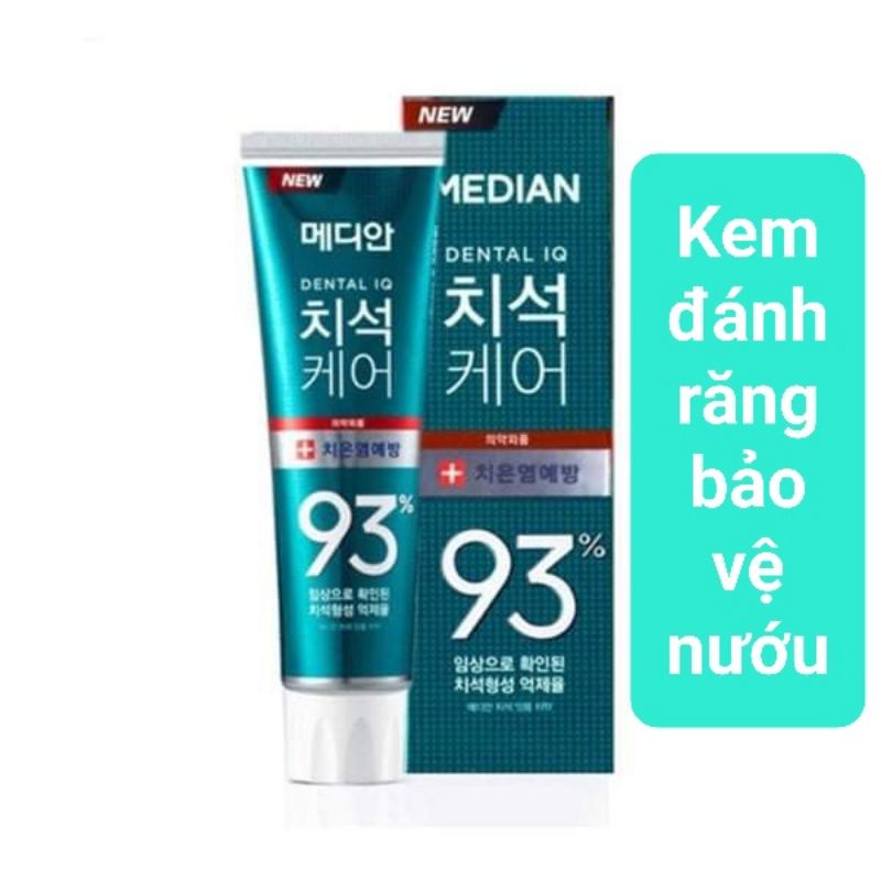 Combo 3 kem đánh răng hàn quốc trắng răng median dental iq 93% 120g