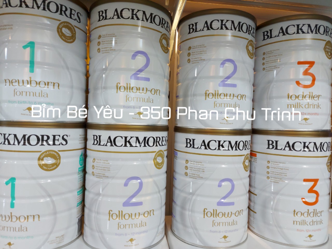 Sữa Blackmore đủ số 1,2,3 900g (Date mới)
