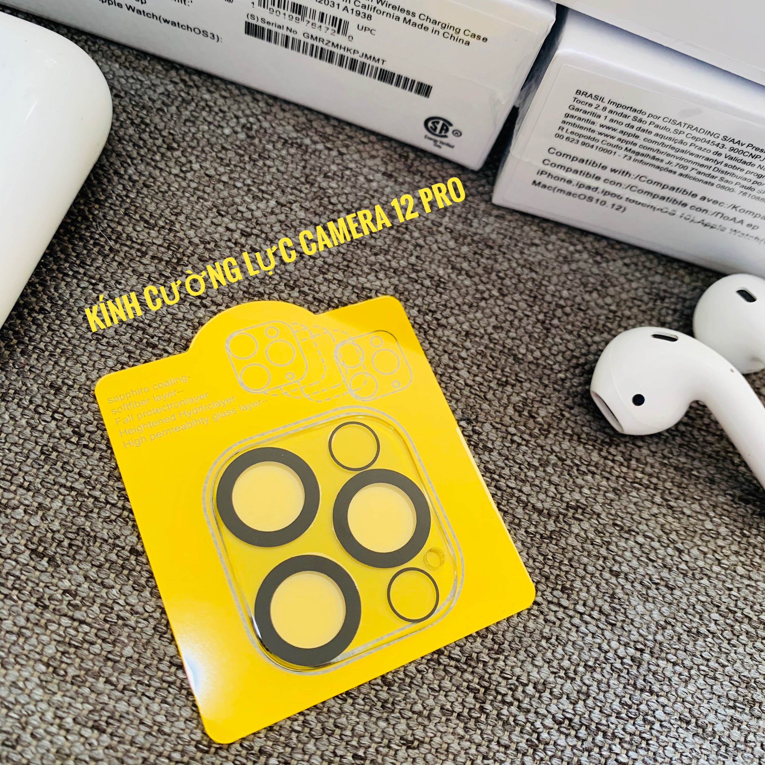 Kính Cường Lực CAMERA  IPHONE 11 đến 12 Pro max