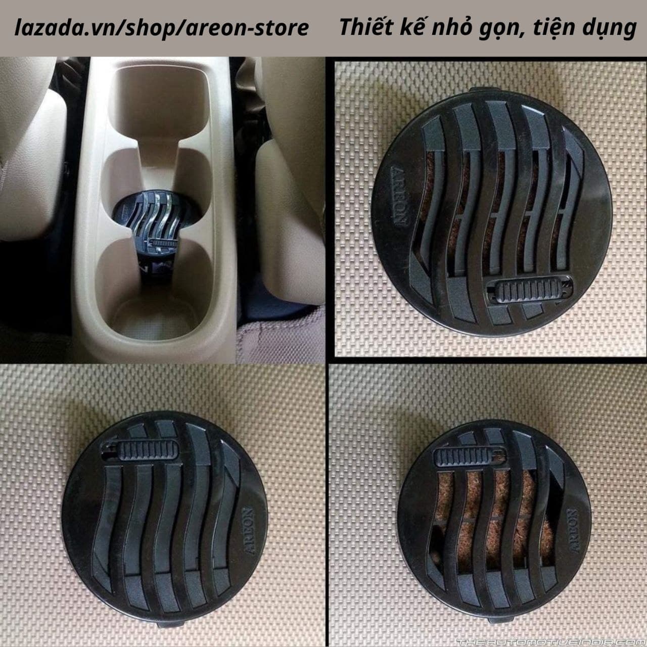 Sáp Thơm Nước Hoa Ô Tô Areon (Hương Dâu Tây) Nhập Khẩu Chính Hãng