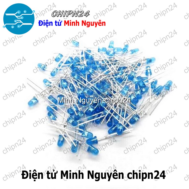 [50 con] (TK1) Led 3mm Vỏ Đục Màu ra Màu (Đỏ/Vàng/Xanh Lá/Dương/Trắng/Cam) - [Chọn Loại] - HHH.00191