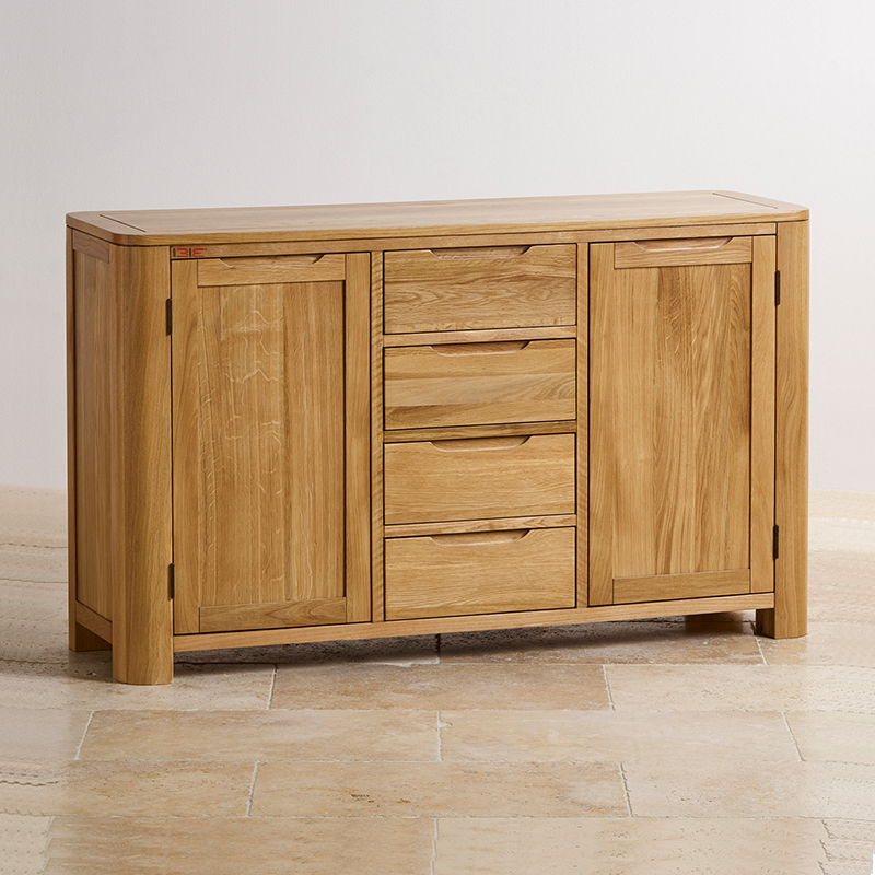 [Freeship][Trả góp 0%] Tủ ngăn kéo trữ đồ phòng ăn hoặc phòng ngủ IBIE Romsey gỗ sồi, kích thước 1400 x 400 x 850 mm có thể điều chỉnh, gia công tỉ mỉ, chất lượng xuất khẩu