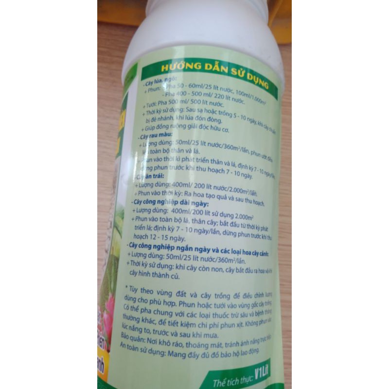 1 lít dung dịch Siêu hạ mặn - rửa mặn-rửa phèn
