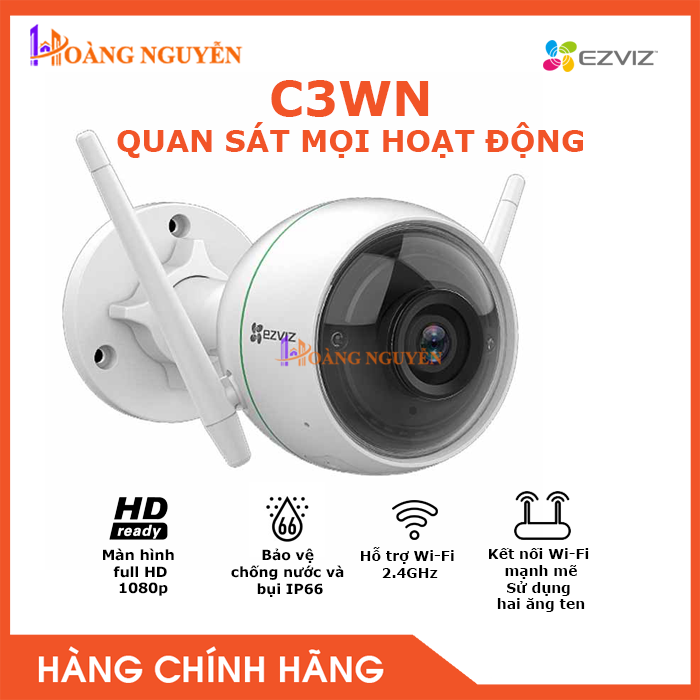 [NHÀ PHÂN PHỐI] Camera IP WIFI EZVIZ CS-CV310 A0-1C2WFR 2.0MP C3WN – Camera giám sát an ninh không dây – Công Nghệ Hoàng Nguyễn