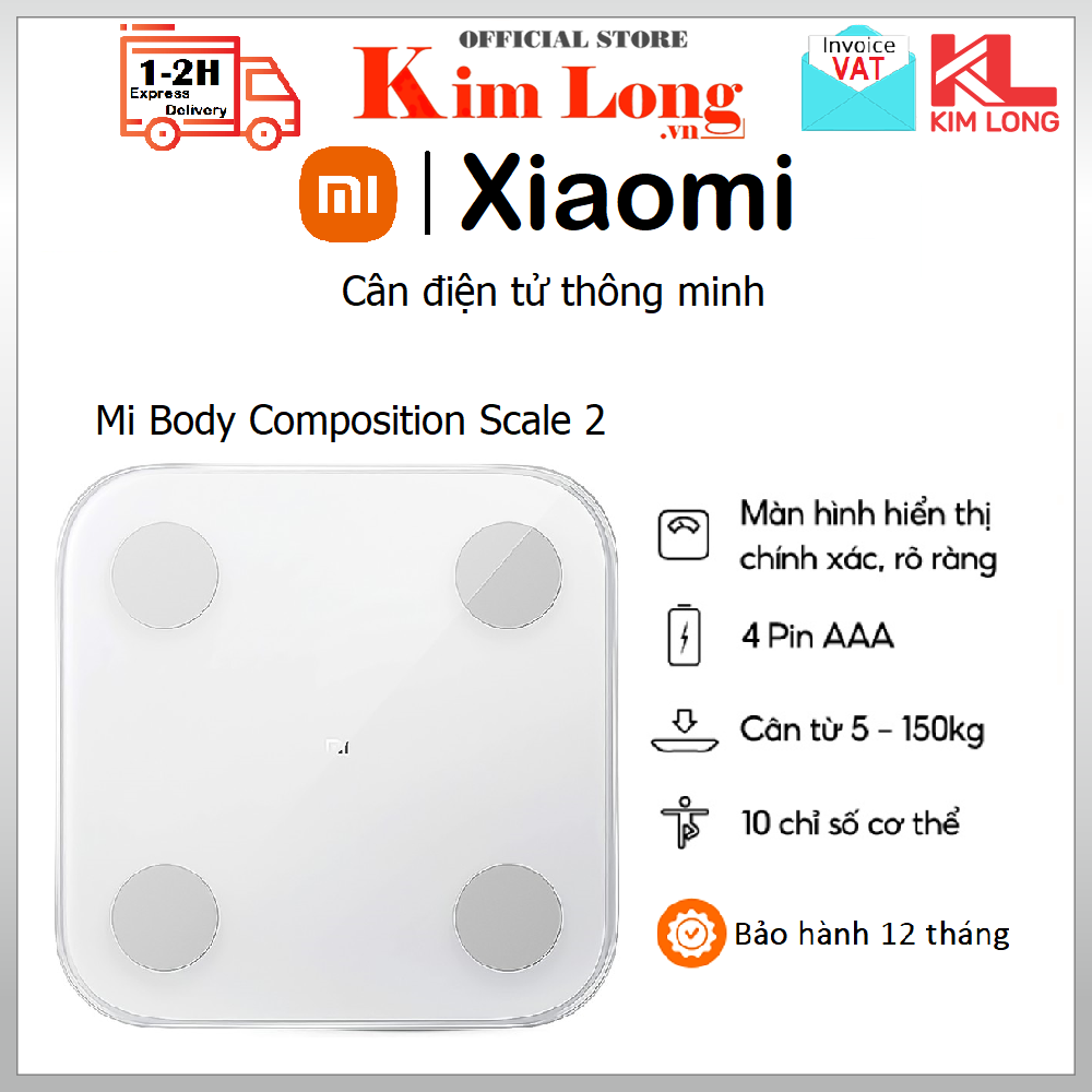 Cân Thông Minh Xiaomi Mi Smart Scale Gen 2 LPN4013GL - Hãng phân phối chính hãng
