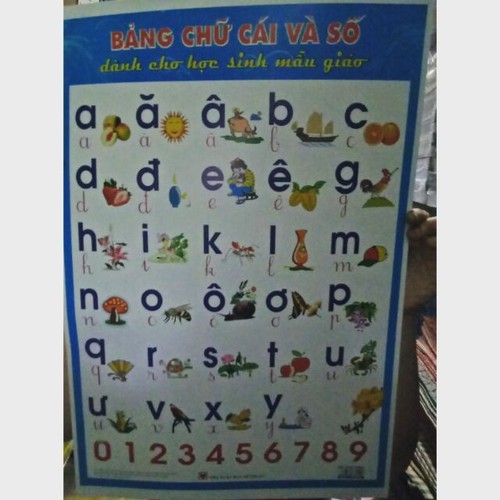Bảng chữ cái giấy - m6273