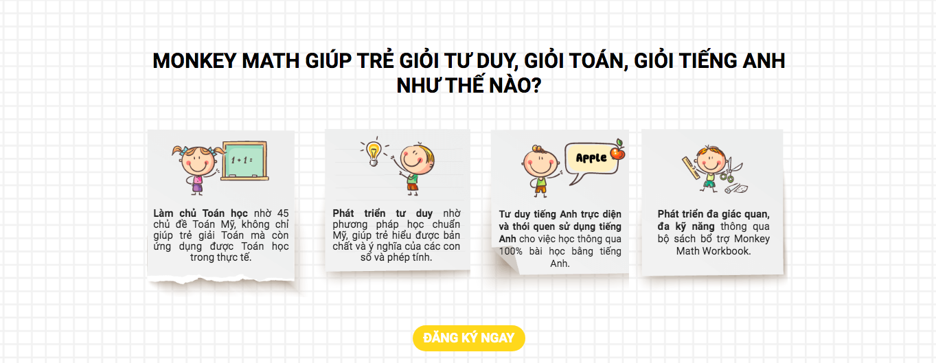 Monkey Math TRỌN ĐỜI - Toán tiếng Anh cho trẻ