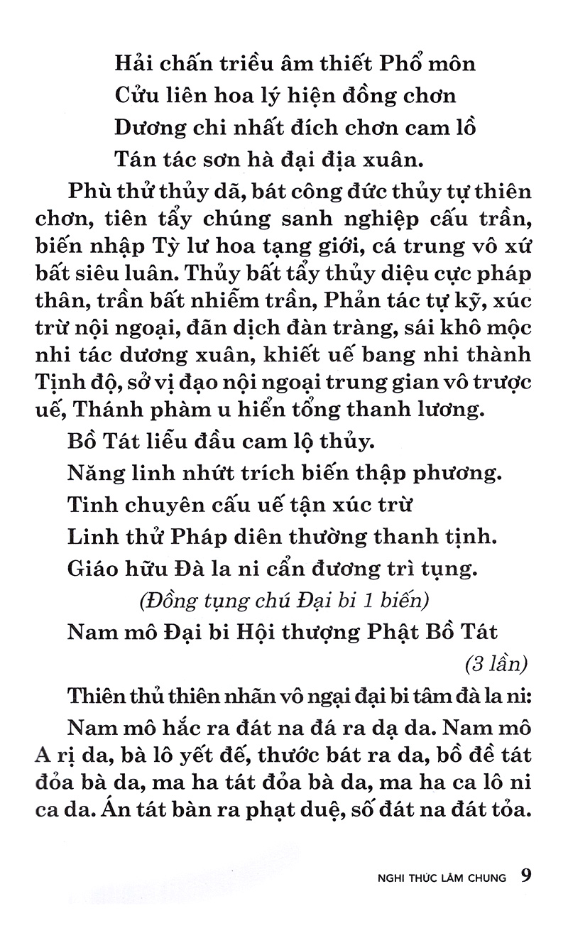 SỔ TAY NGHI THỨC LÂM CHUNG