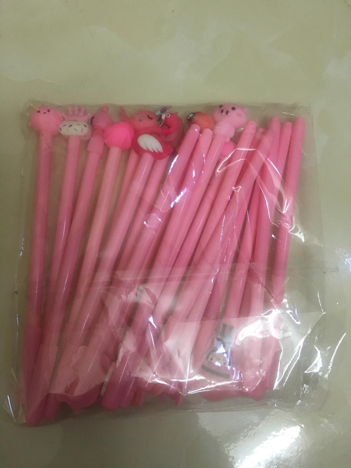 ( Mực Tím ) 10 Bút Mực Nước Màu Tím Kiểu Dáng Cute