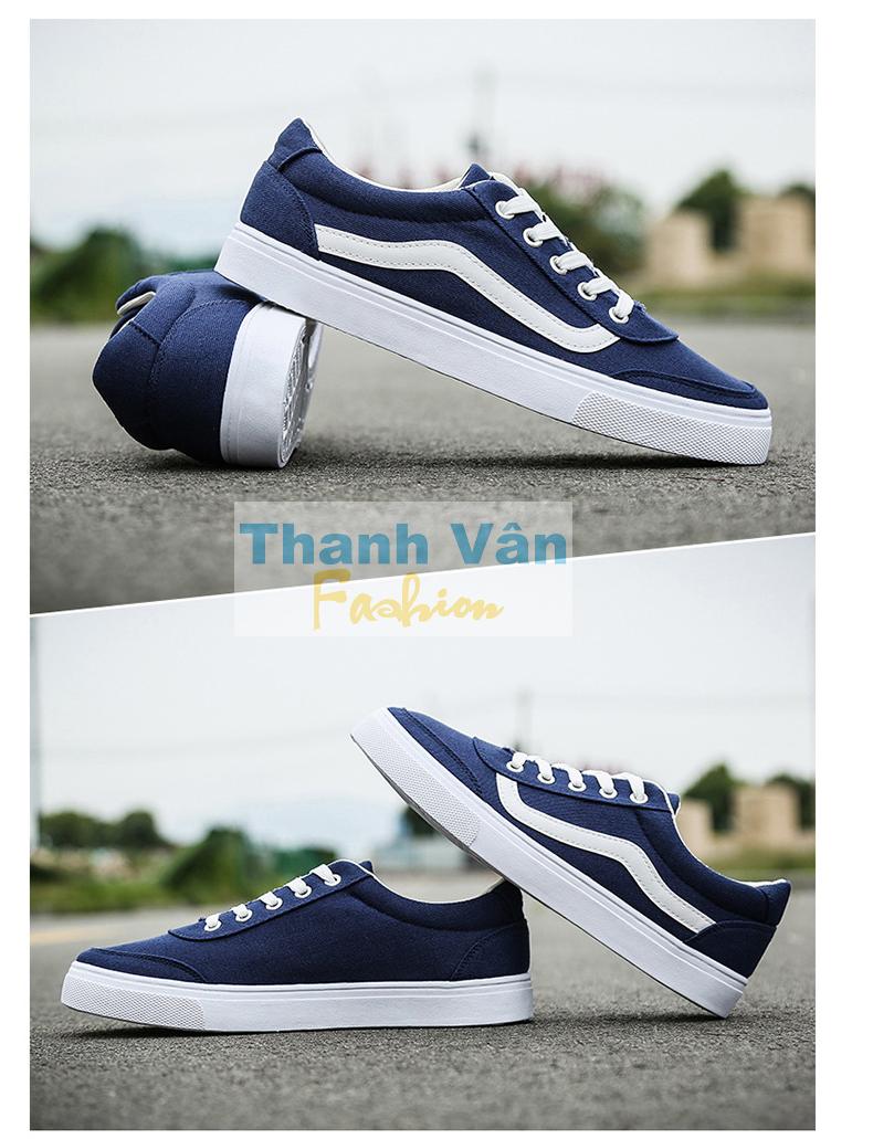 Giày thể thao nam TV030, size từ 39-44 (xanh phối trắng)