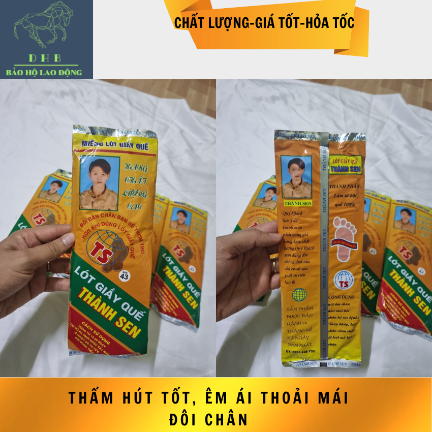 Miếng lót giầy quế cao cấp Thành Sen size từ 39 43