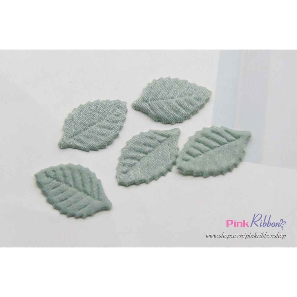 Set 5 cái - Lá lụa vải bóng cao cấp cỡ nhỏ