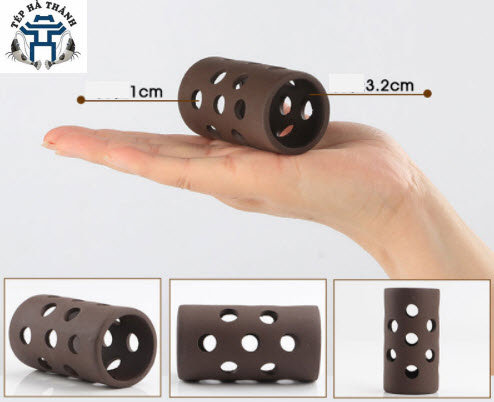[Hoàn Tiền 10%] Đồ Chơi Ống Trụ Lỗ Cho Tép Cảnh Bằng Gốm - Trang Trí Hồ Tép Cảnh