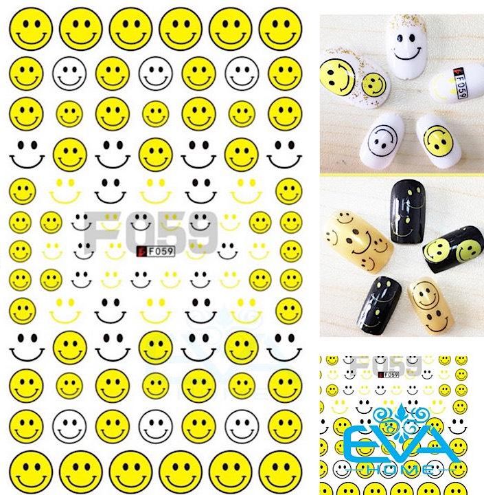 [HCM]Miếng Dán Móng Tay 3D Nail Sticker Tráng Trí Hoạ Tiết Icon Mặt Cưới F059