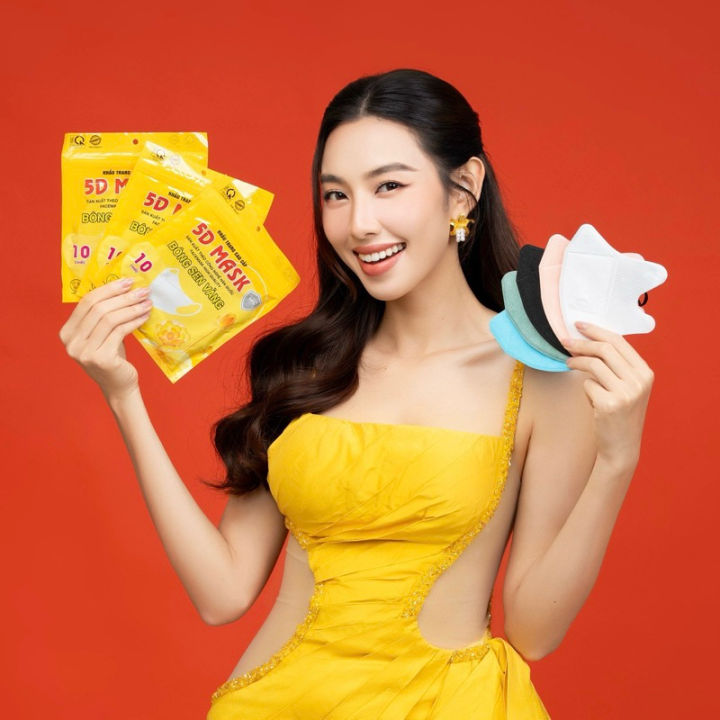 Thùng 200 chiếc khẩu trang 5d bông sen vàng