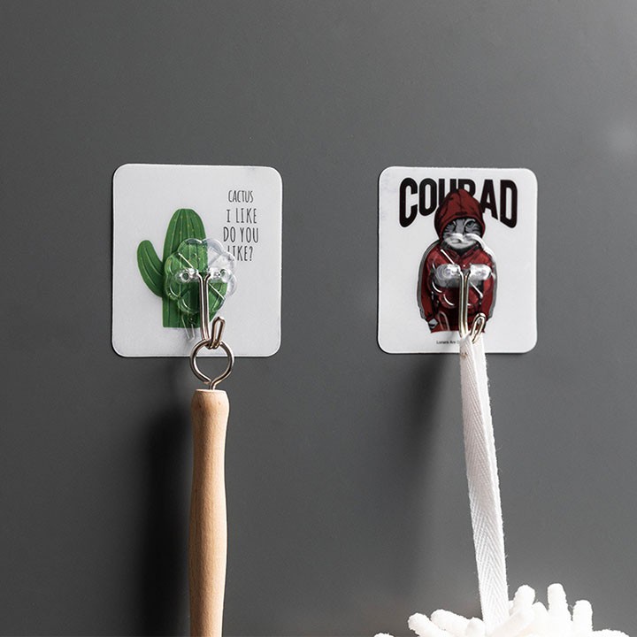 Combo 10 Móc Dán Tường 3D Siêu Chắc Chắn