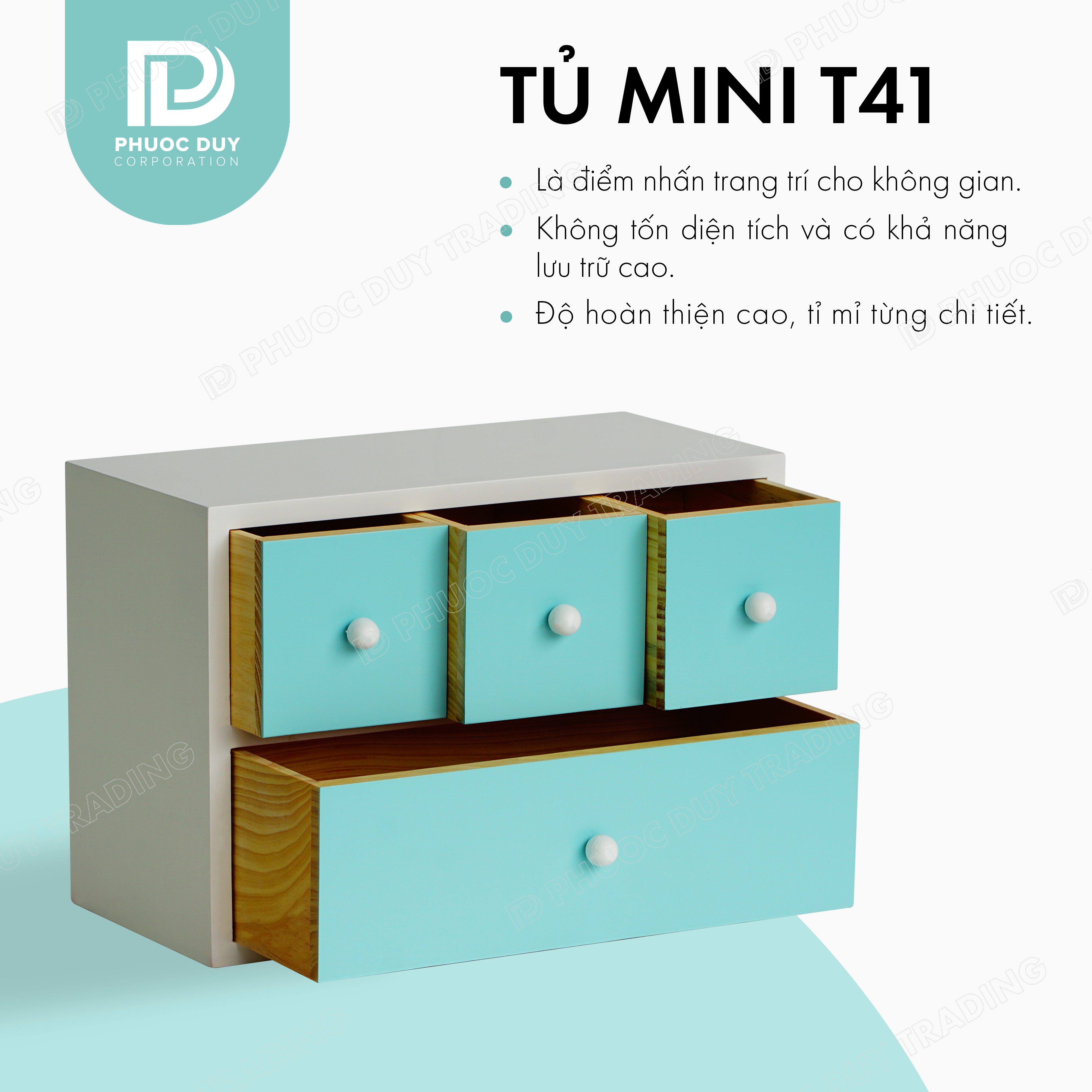 Tủ mini để bàn đa năng - Tủ nữ trang mỹ phẩm T41