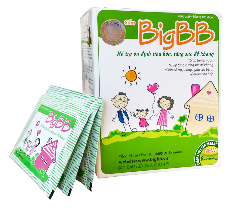 BigBB giúp trẻ ăn ngon - Tăng sức đề kháng hộp 16 gói