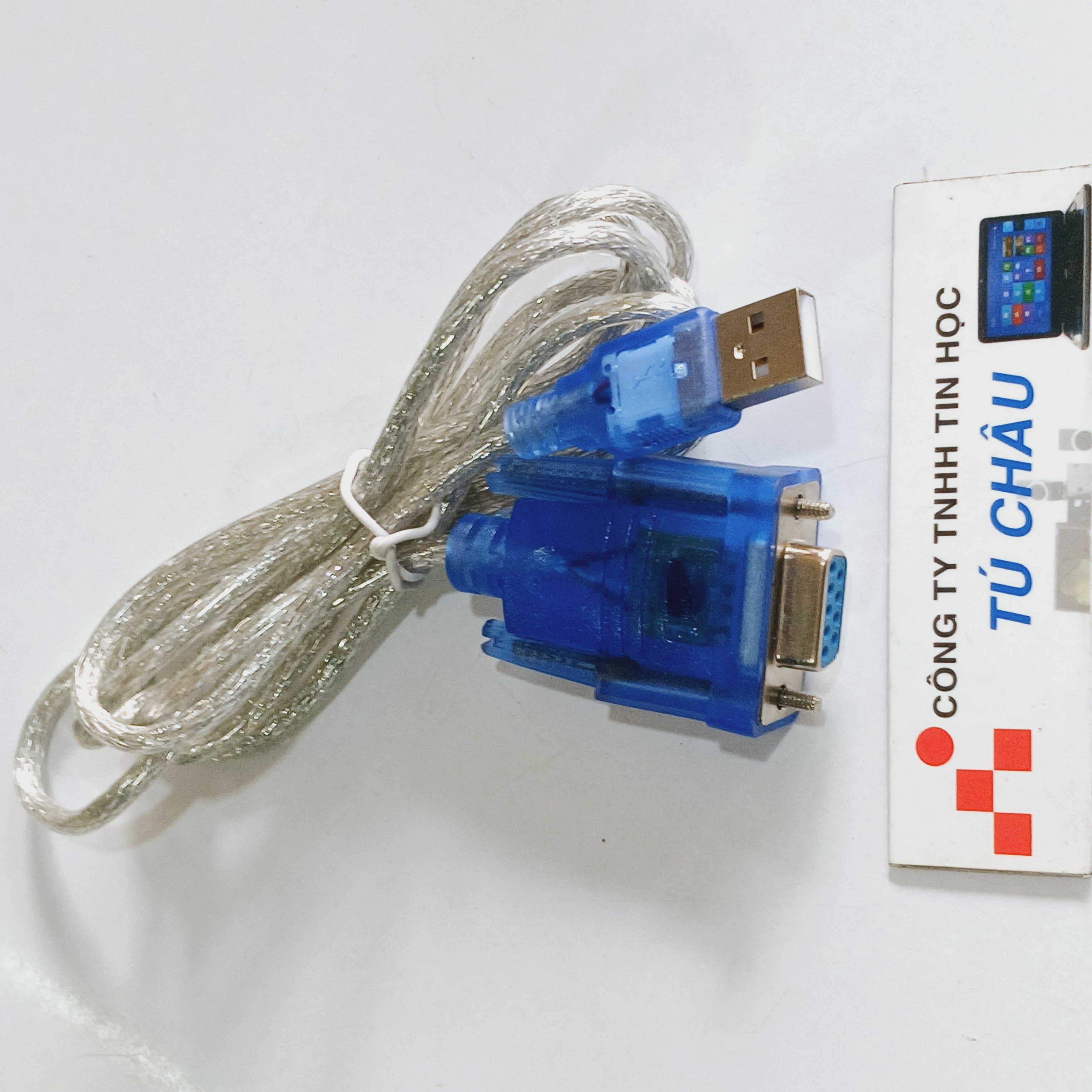 Cáp RS232 / USB ra Com 9 DB9 (Chuẩn USB 2.0 ra Com 9 Lổ Cái) / Cáp dài 80Cm (Bịt)