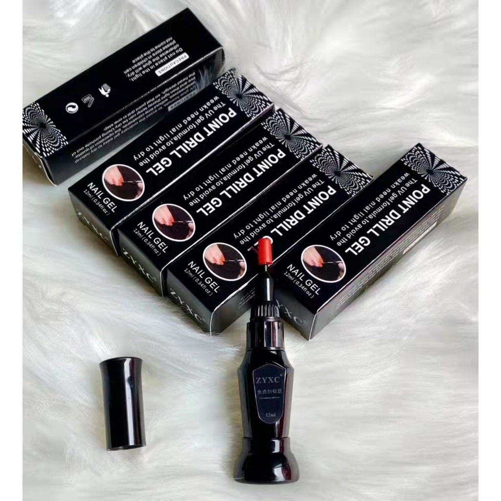 Bút keo đính đá Nail 12ml siêu chắc, bút gel đính đá trang trí móng tay