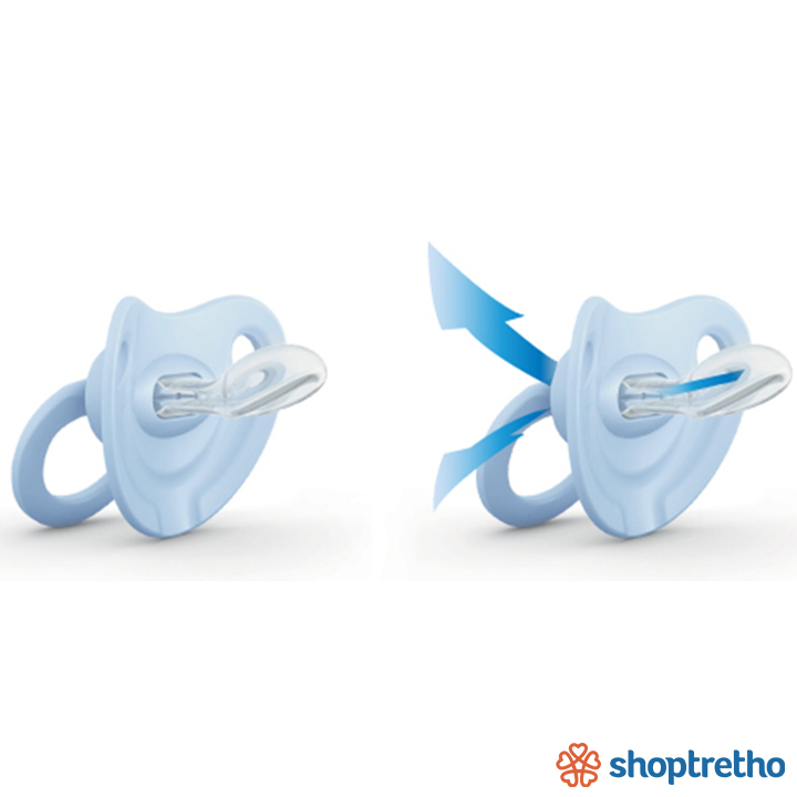 Bộ 2 ty ngậm silicone classic Nuk NU01809 (6-18M)