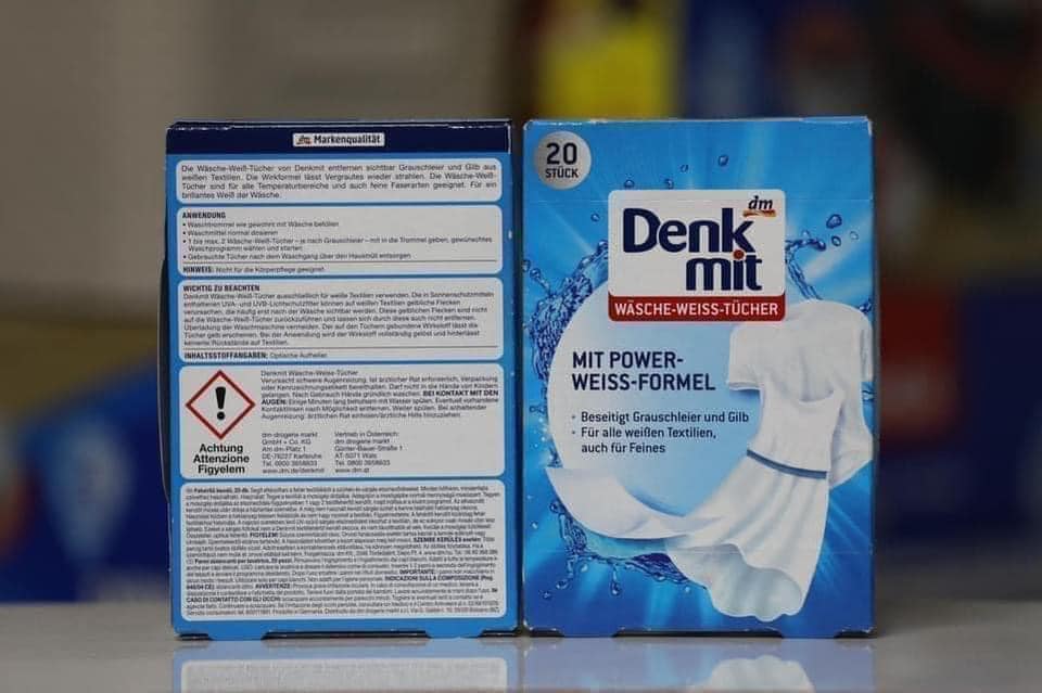 Miếng giặt tẩy trắng quần áo Denkmit