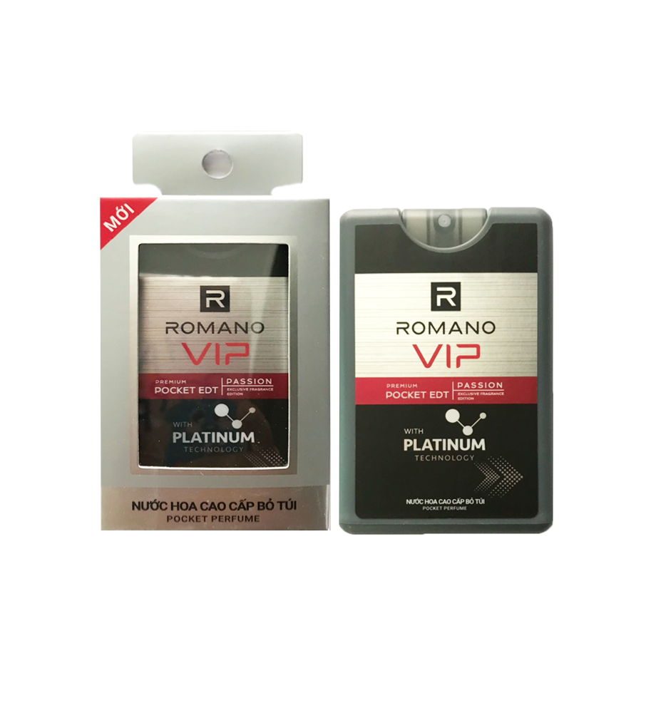 Combo 3 Nước Hoa bỏ Túi Romano Vip Passion 18ml/chai