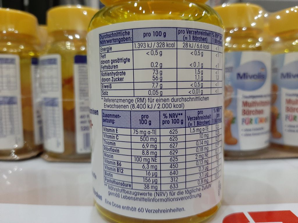 Kẹo gấu Das Gesunde Plus 60 viên [ Nhập Đức ]