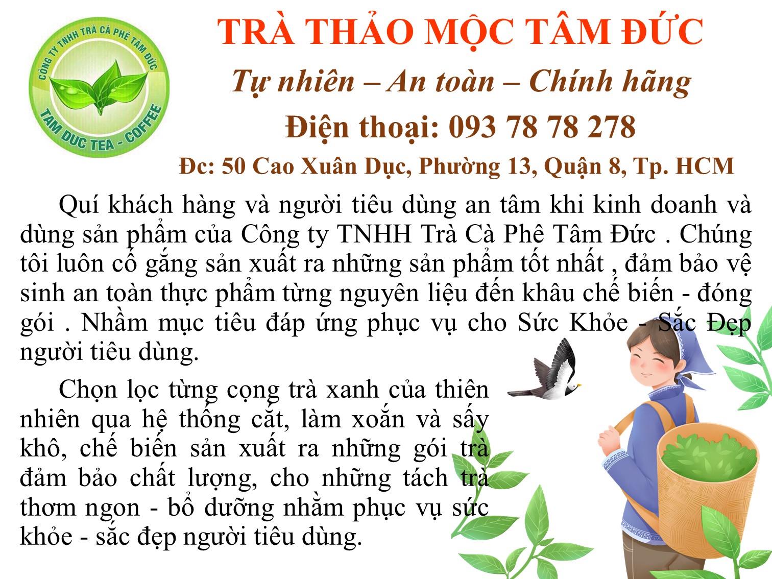 [HCM]Trà thảo mộc hồng sâm tâm đức