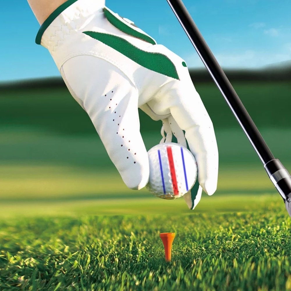 [New] Dụng cụ kẻ line bóng golf, hai màu ba vạch