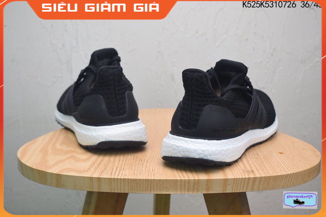 (Full Box) Giày Thể Thao Ultra Boost 4.0 Đen Dành Cho Nam Nữ