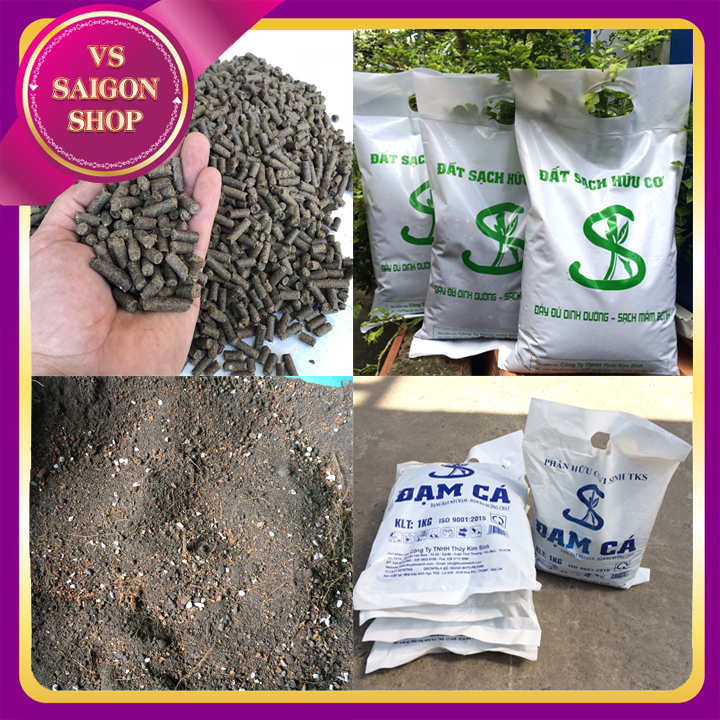 2kg bundle of 1kg granular fish protein and organic clean soil: organic supplements and micro-creatures that are good for soil to germ from soil