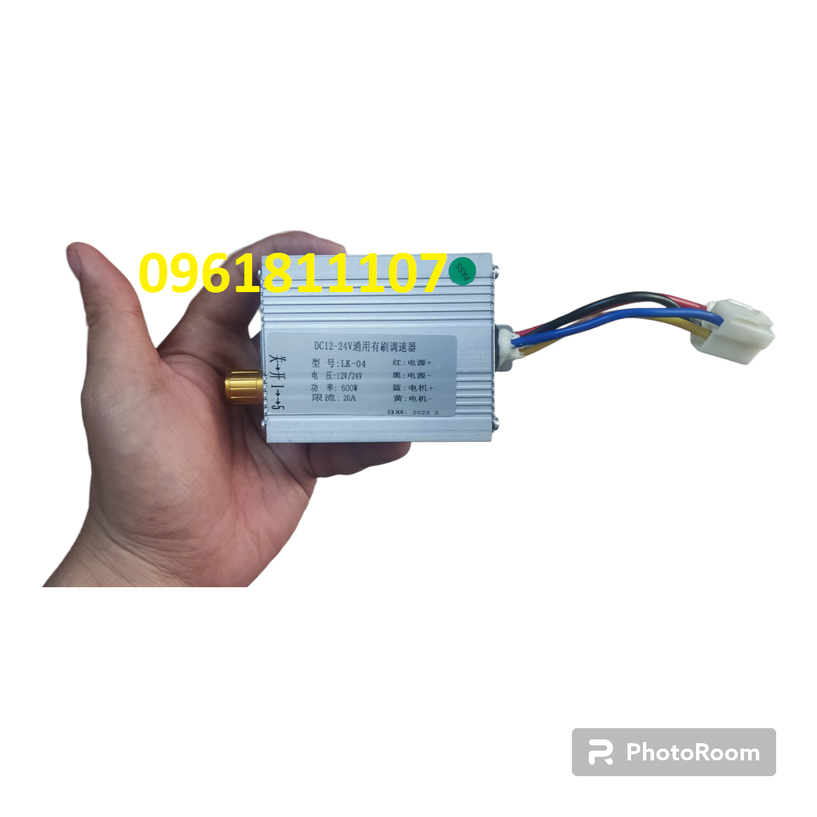 Bộ điều tốc 12v 24V 600w cho motor có chổi than dùng cho motor giảm tốc 12V, động cơ giảm tốc 24V chỉnh tốc độ quay
