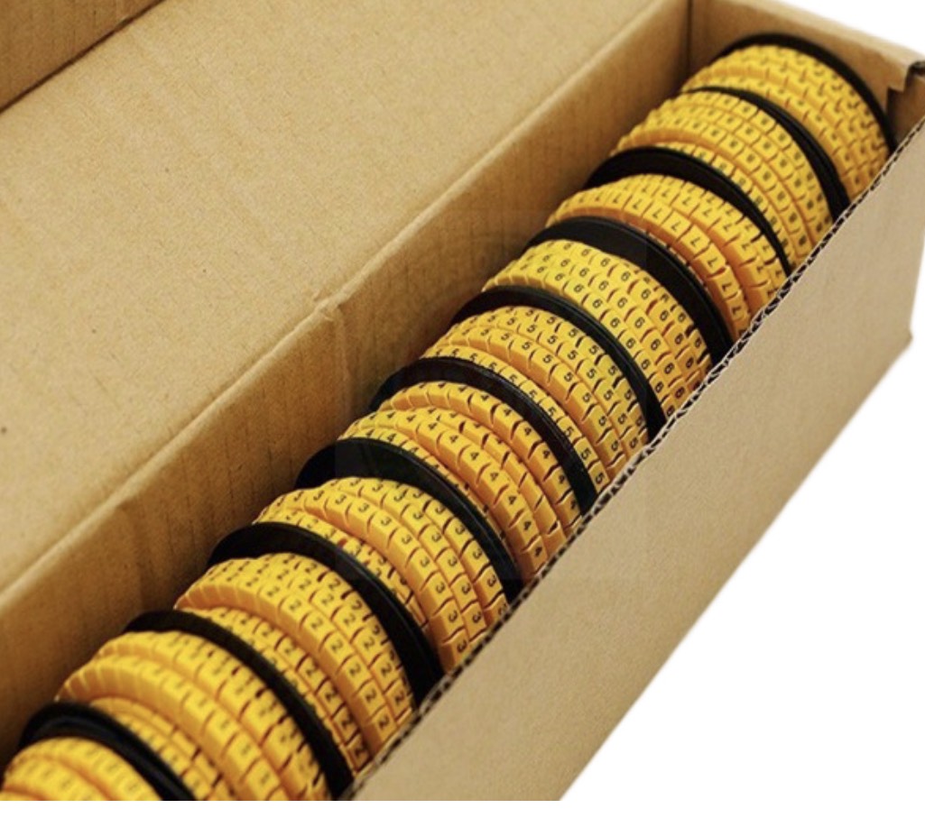 [HCM]Vòng Đánh Số Dây Mạng Bằng Cao Su CAT5E CAT6 - vòng đánh số