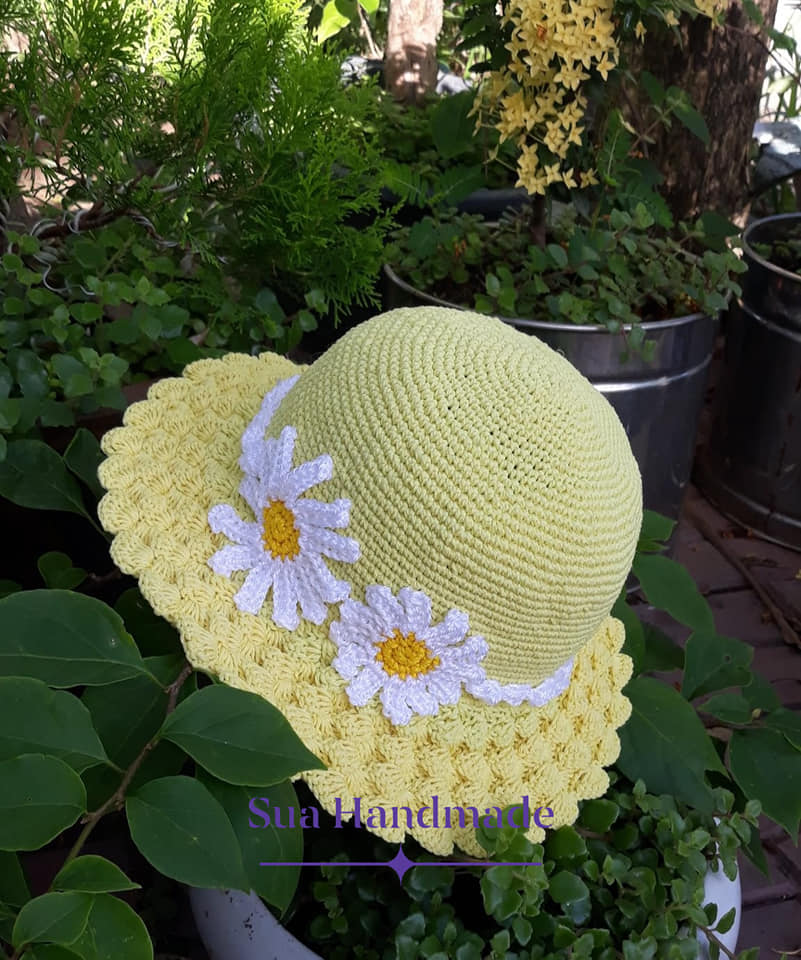 Nón handmade chất liệu sợi thô Việt Nam