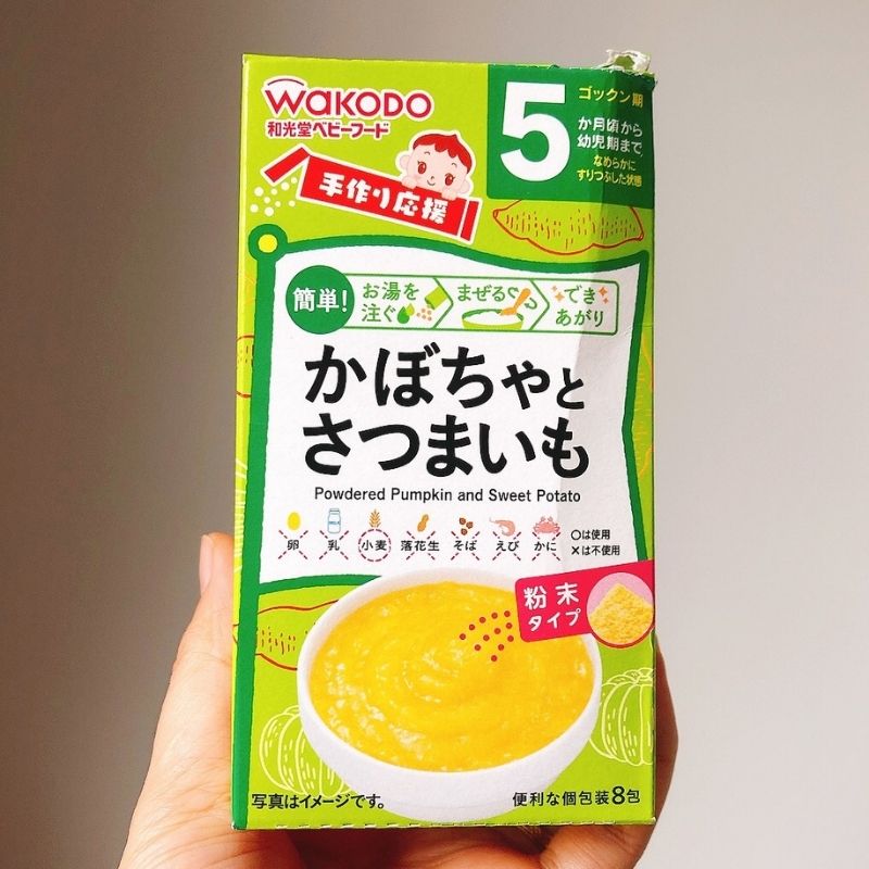 Bột ăn dặm Wakodo đủ vị cho bé từ 5 tháng